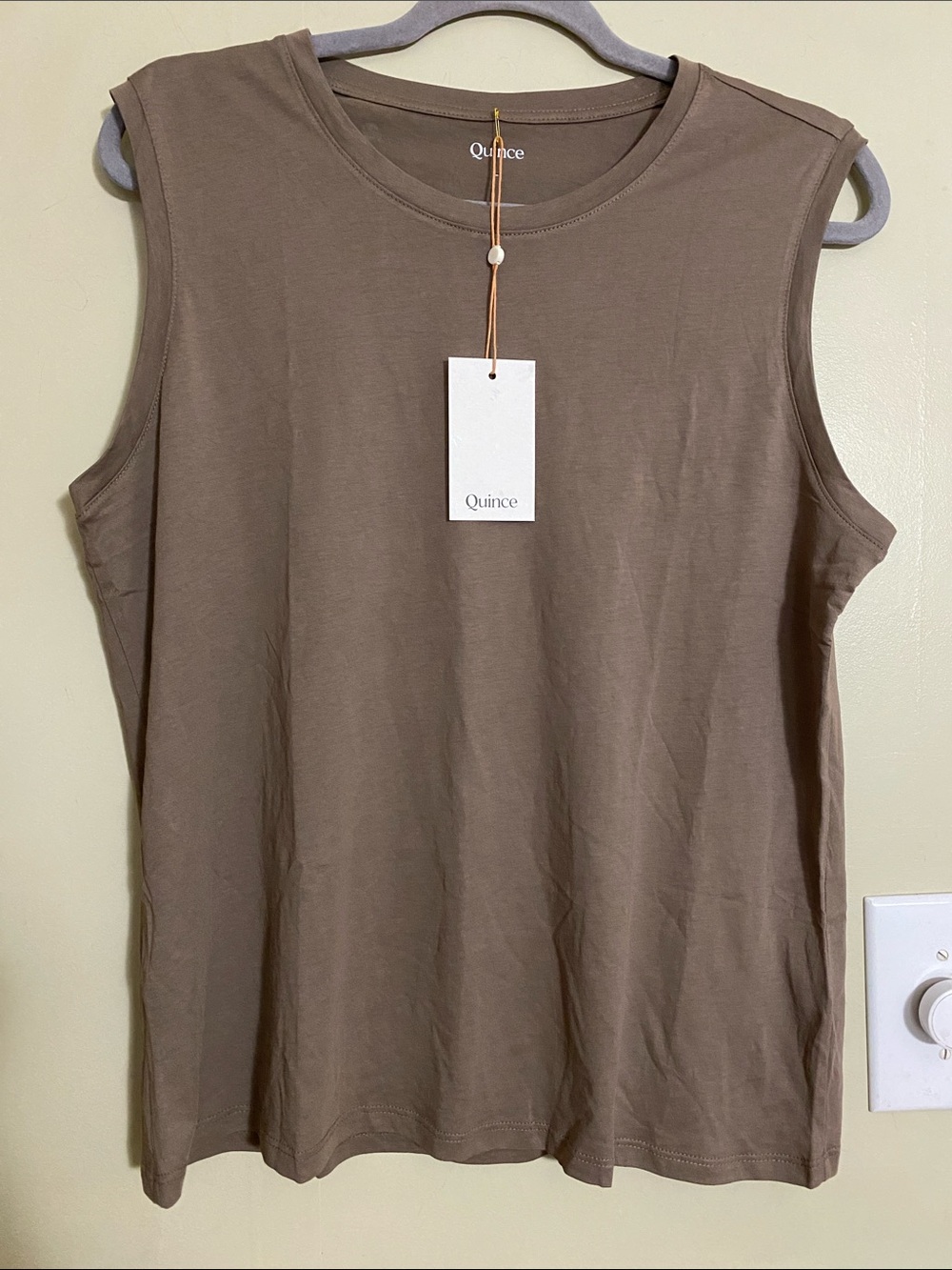 Quince Women's Sleeveless Tank Top in Brown